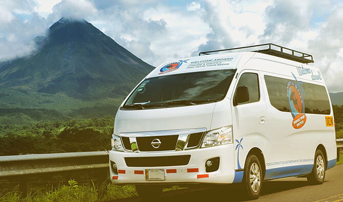 La Fortuna Arenal To Liberia Airport Shuttle Bus Tropical Tours