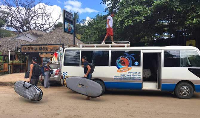 Tamarindo to San Jose Airport Shuttle Bus 56 Tropical Tours