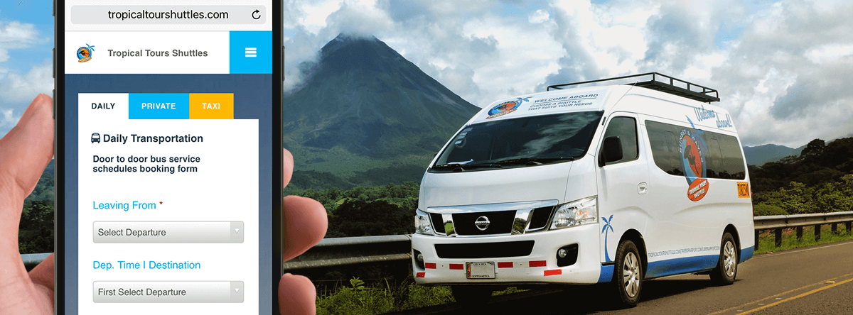 tropical tours shuttle bus costa rica